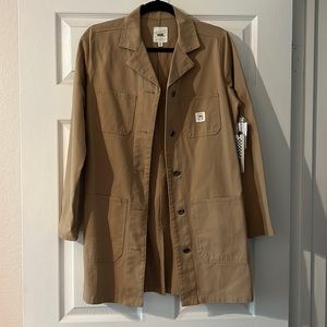 NWT Vans Tan Button-Up Trench Coat, Women’s Size S